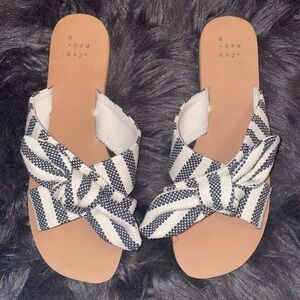 A New Day Knotted Striped Sandals